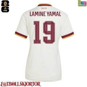 Spanien Lamine Yamal #19 Bortatröja Dam VM 2026 Kortärmad